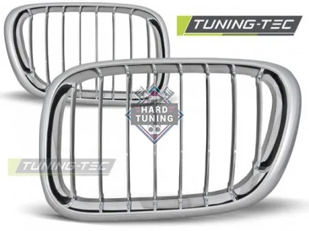 Решетки радиатора BMW X5 E53 (1999-2003) GRILLE fits хром