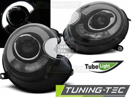 Передние фары BMW MINI (COOPER) (2006-2014) HEADLIGHTS TUBE LIGHT fits черные