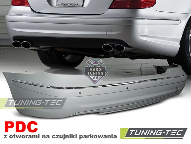 Задний бампер SPORT PDC Mercedes W211 SEDAN (2002-2006)