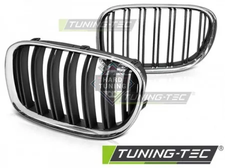 Решетки радиатора BMW F01 (2009-2015) GRILLE BLACK DOUBLE BAR fits хром