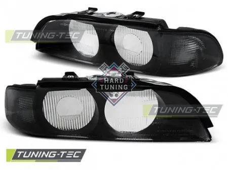 Передние фары BMW E39 (1995-2000) HEADLIGHTS SMOKE D2S fits черные