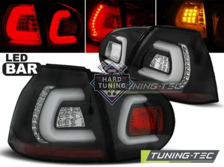 Задние фары VW GOLF 5 (2003-2009) LED BAR TAIL LIGHTS fits черные