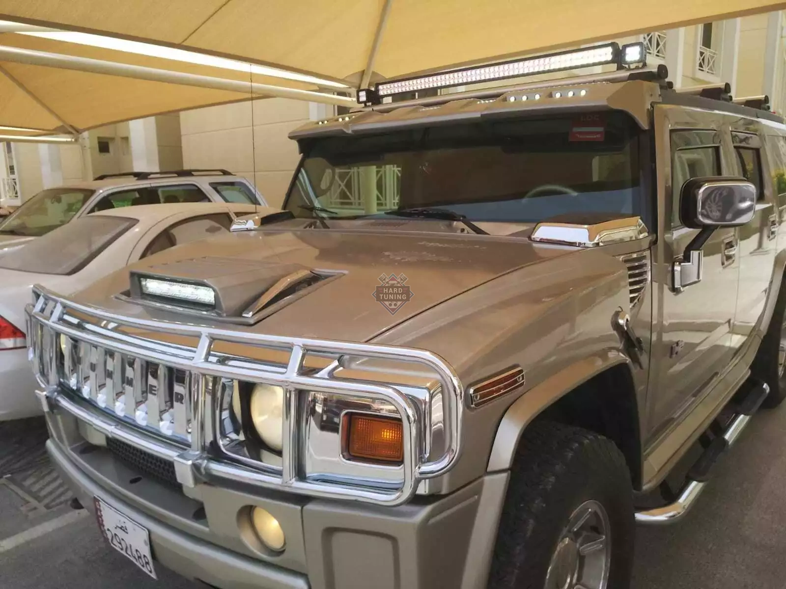 Накладка капота H2 под оптику Hummer H2