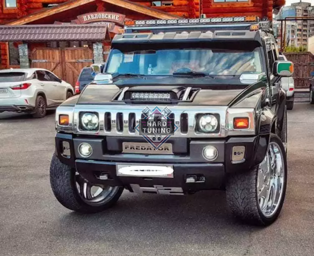 Накладка капота H2 под оптику Hummer H2