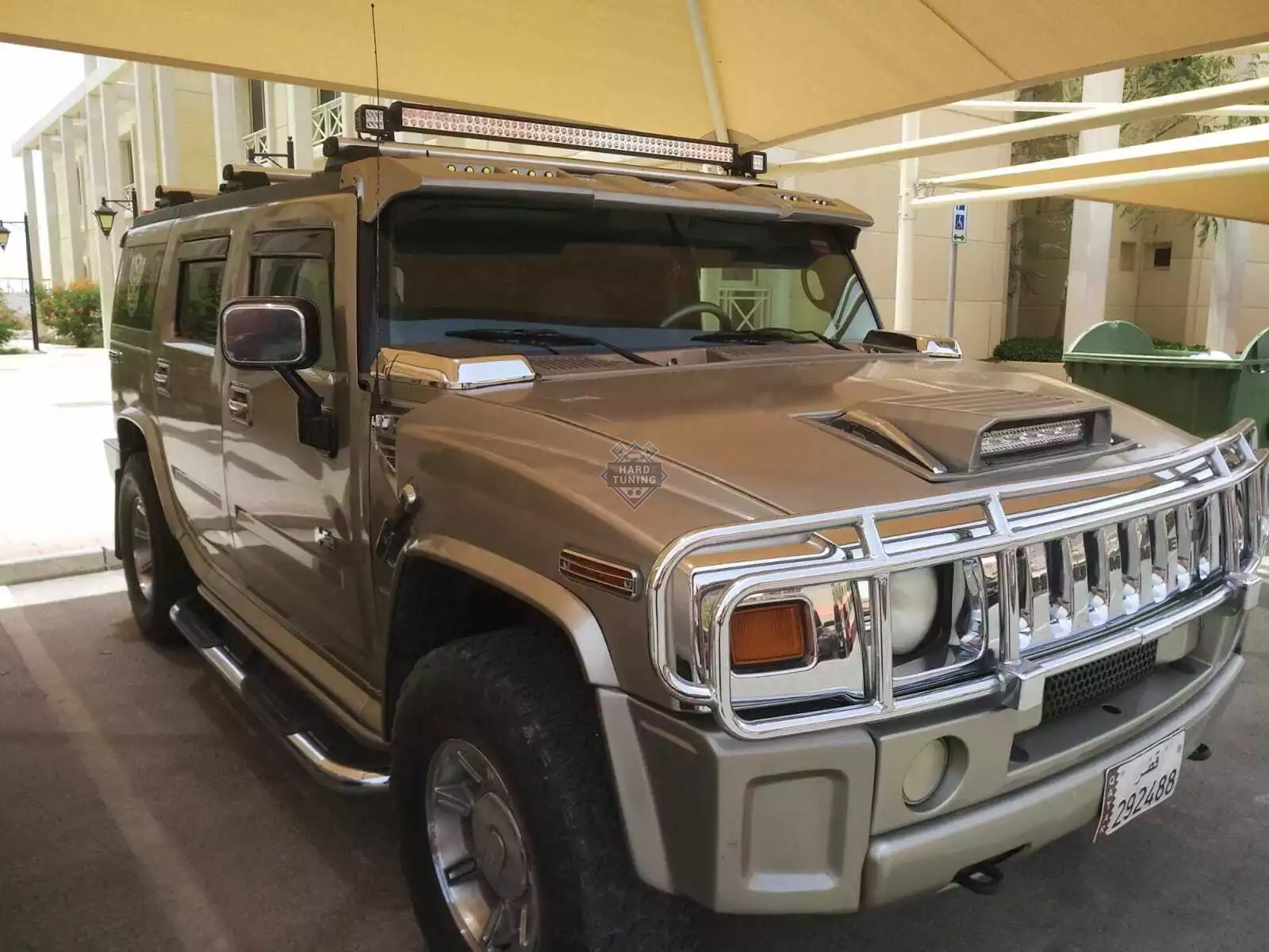 Накладка капота H2 под оптику Hummer H2
